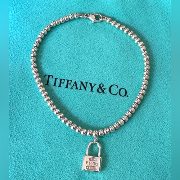 Tiffany & Co. Jewelry - Tiffany & Co. Silver Beaded Lock Bracelet
